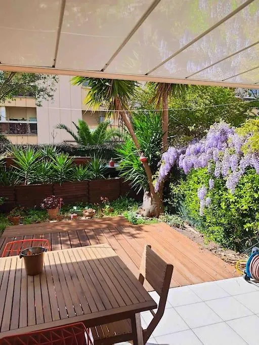 Le Square Pauline, Apt 4 Prs, Jardin, 300M Mer Antibes